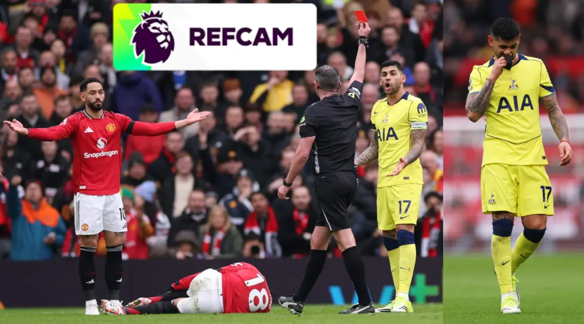 Ref Cam: красная карточка Romero на Old Trafford