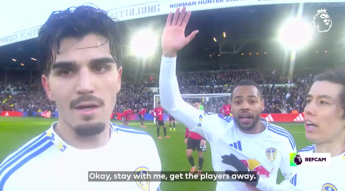 Leeds - Manchester United глазами Ref Cam